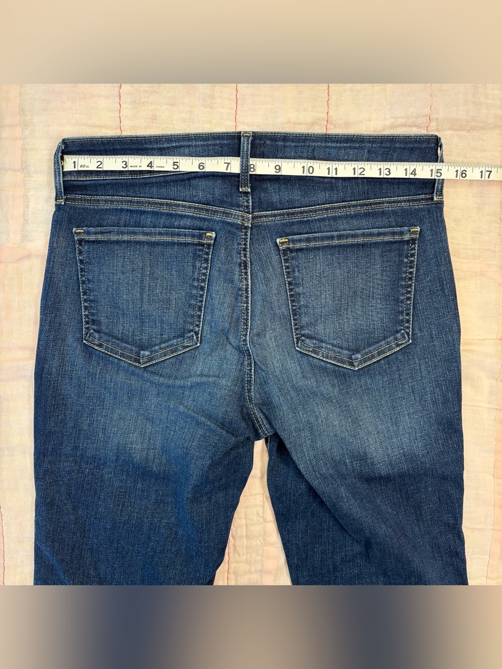Like New NYDJ Marilyn Straight Capris Jeans Petite, Women Sz 6P, Dark Denim Crop - Picture 6 of 14